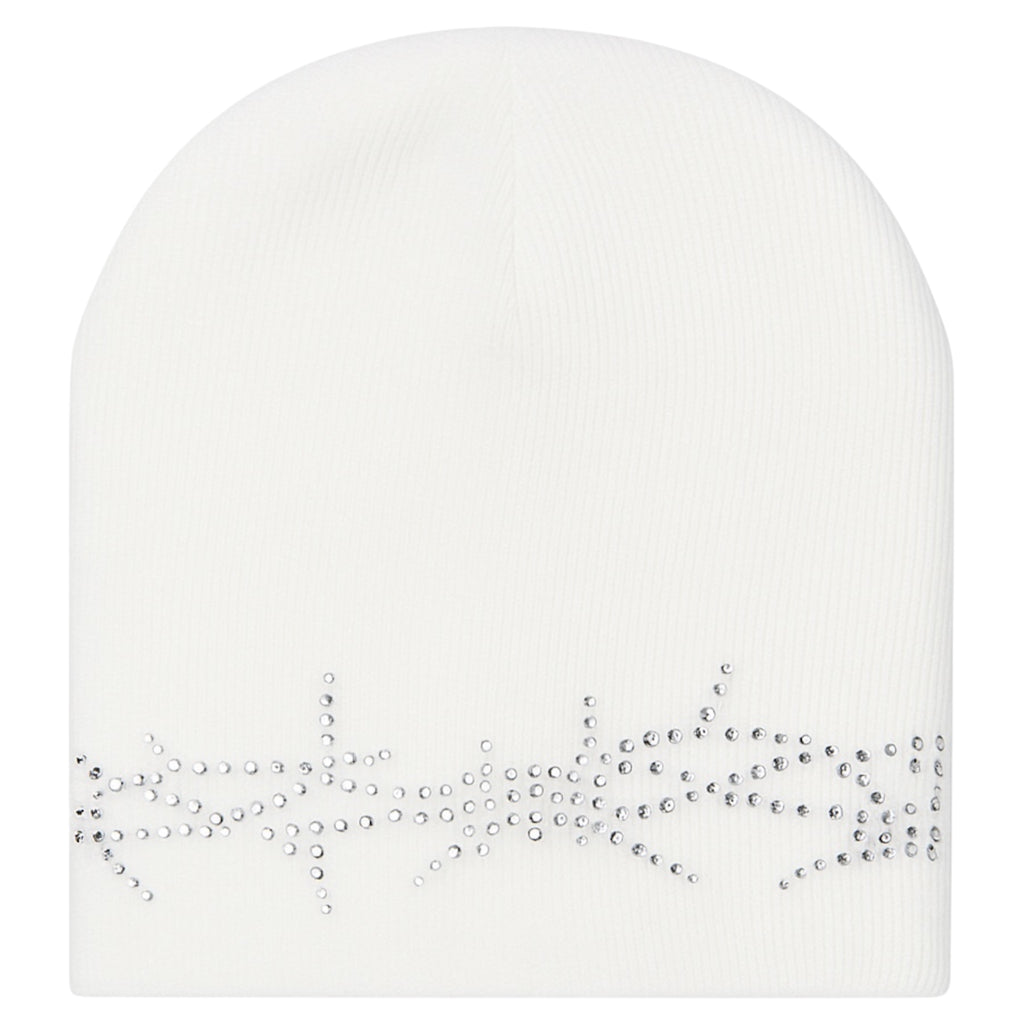BARBED WIRE RHINESTONE BEANIE