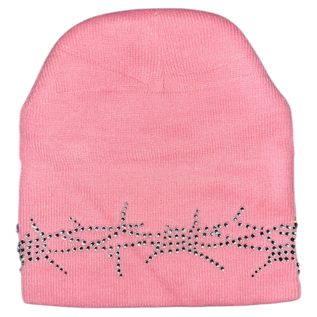 BARBED WIRE RHINESTONE BEANIE