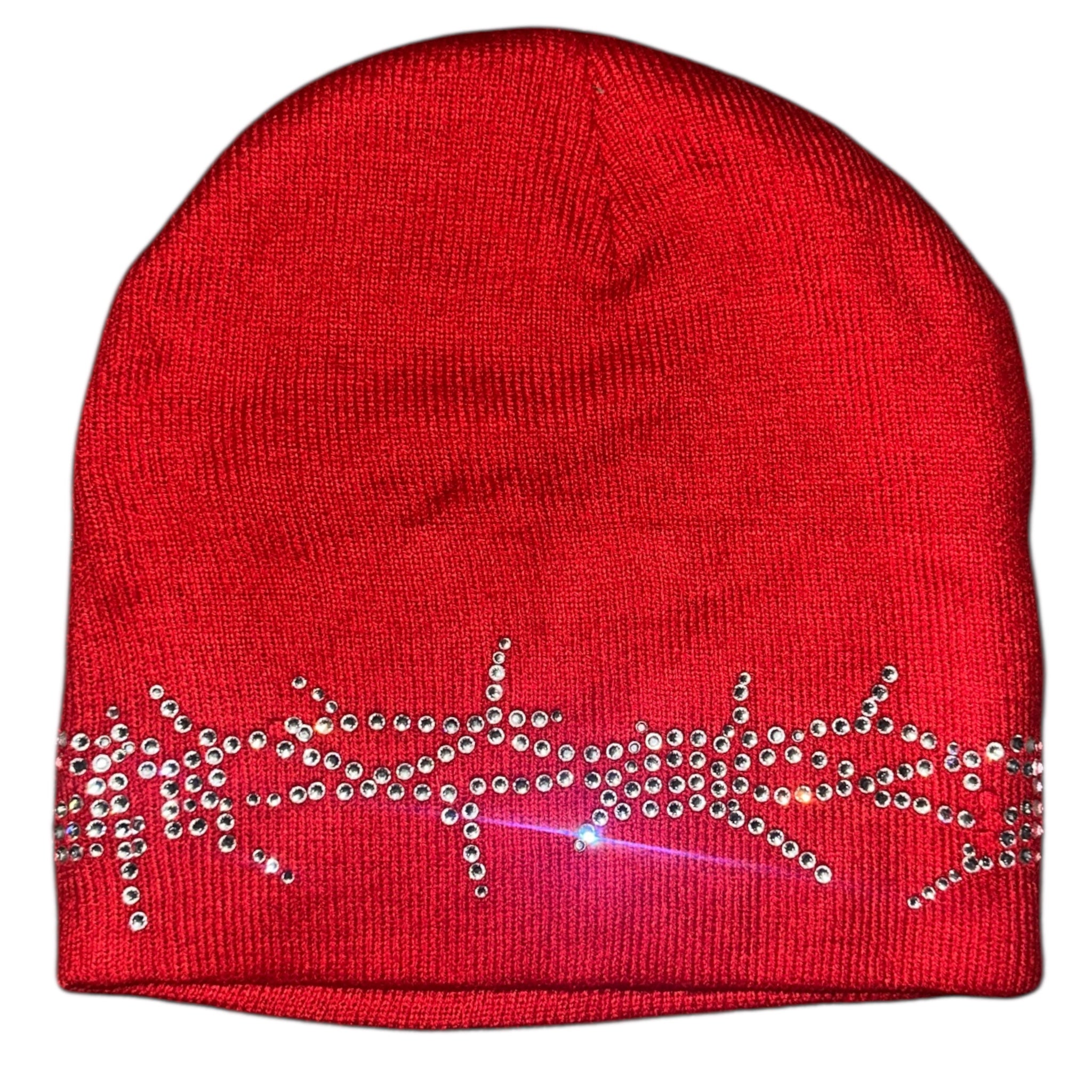 BARBED WIRE RHINESTONE BEANIE